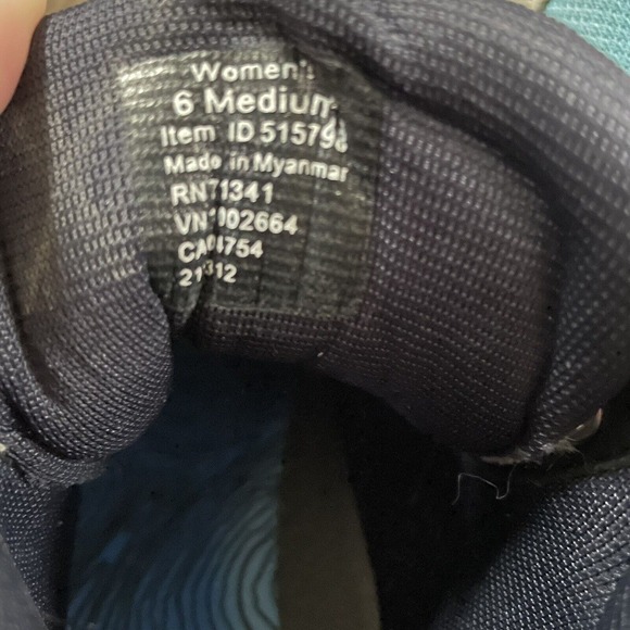 L.L. Bean Vista Hiker II Mid Boots Foam Sea Blue Womens Size 6 Lace Up Suede - Picture 9 of 12